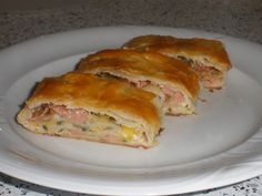 
Blätterteig Strudel mit Schinken und Käse