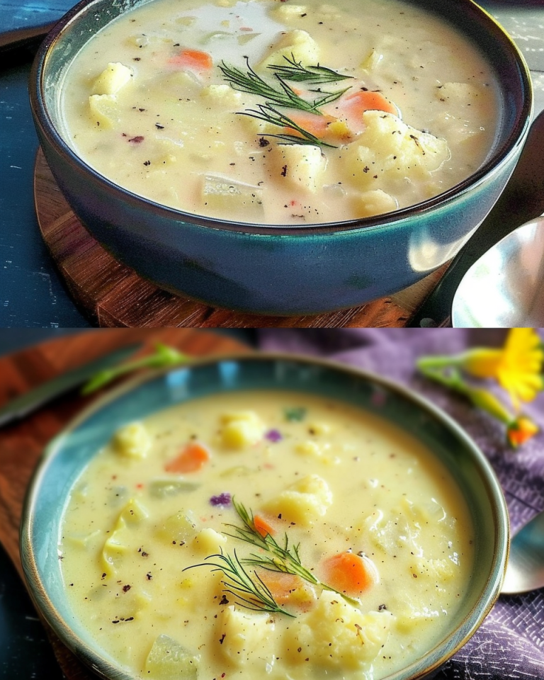 Cremige leckere Blumenkohlsuppe