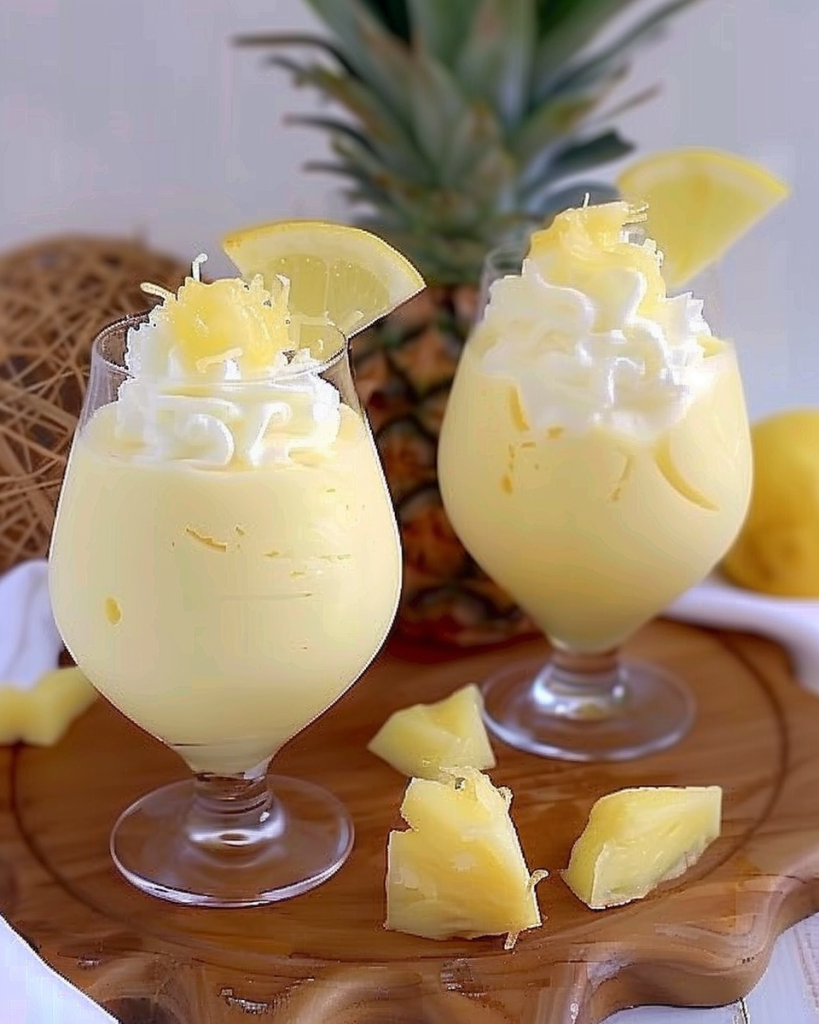 Pina Colada mit nur 4 Zutaten: Hergestellt in 10 Minuten