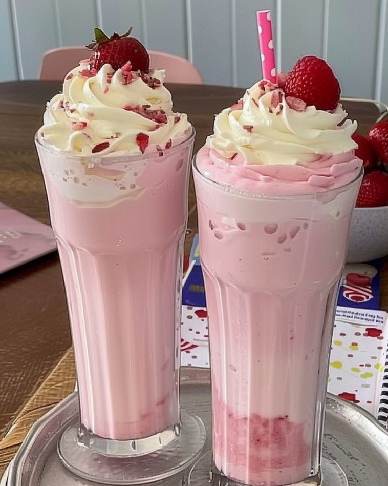 Erdbeer-Milchshake mit nur 3 Zutaten: So lecker und gesund - catsideal