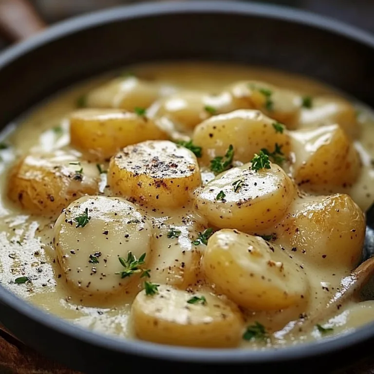 Jeder mag es in meiner Familie, Kartoffeln in cremiger Knoblauchsoße