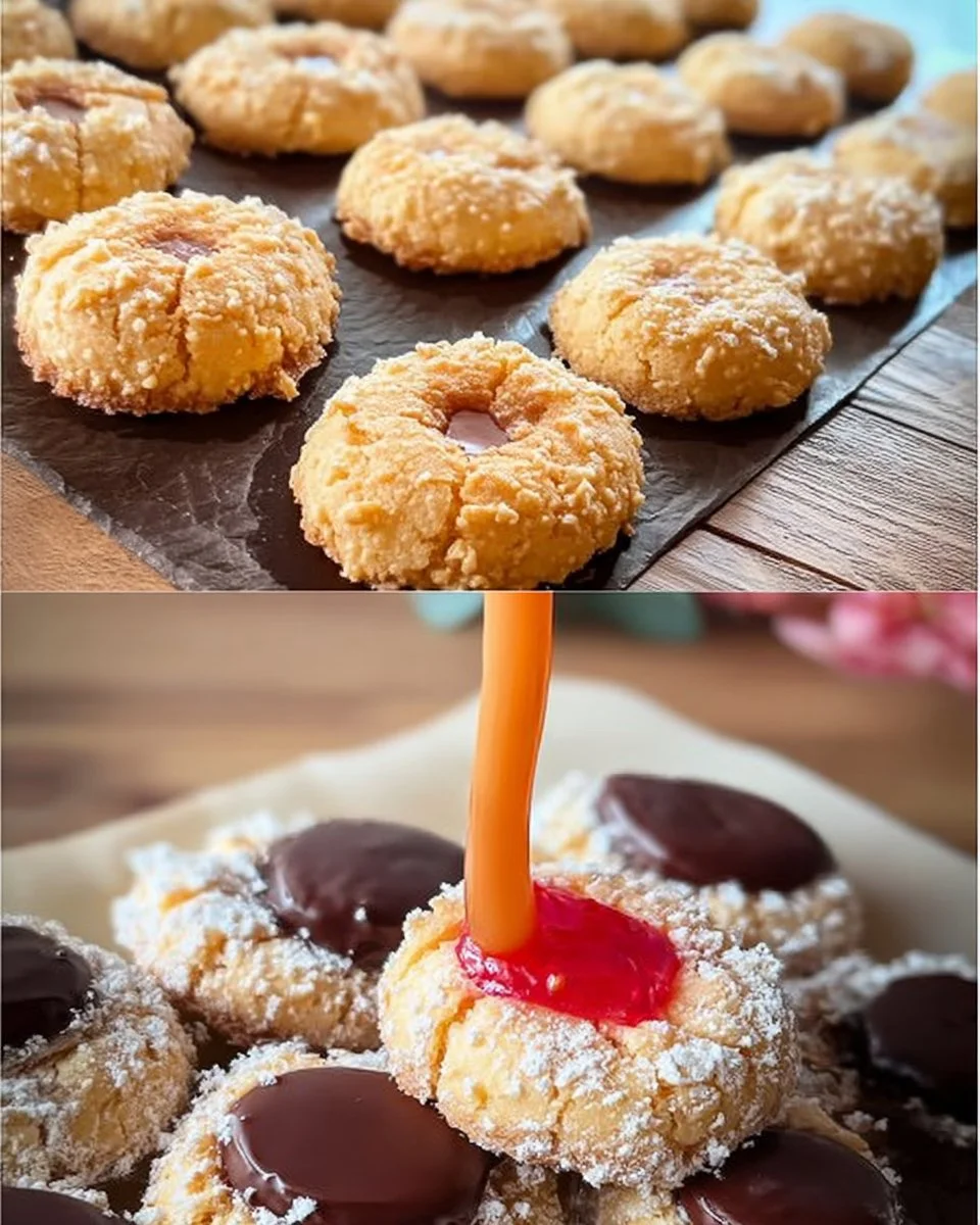 Ein Teller mit berühmten Keksen frisch gebacken