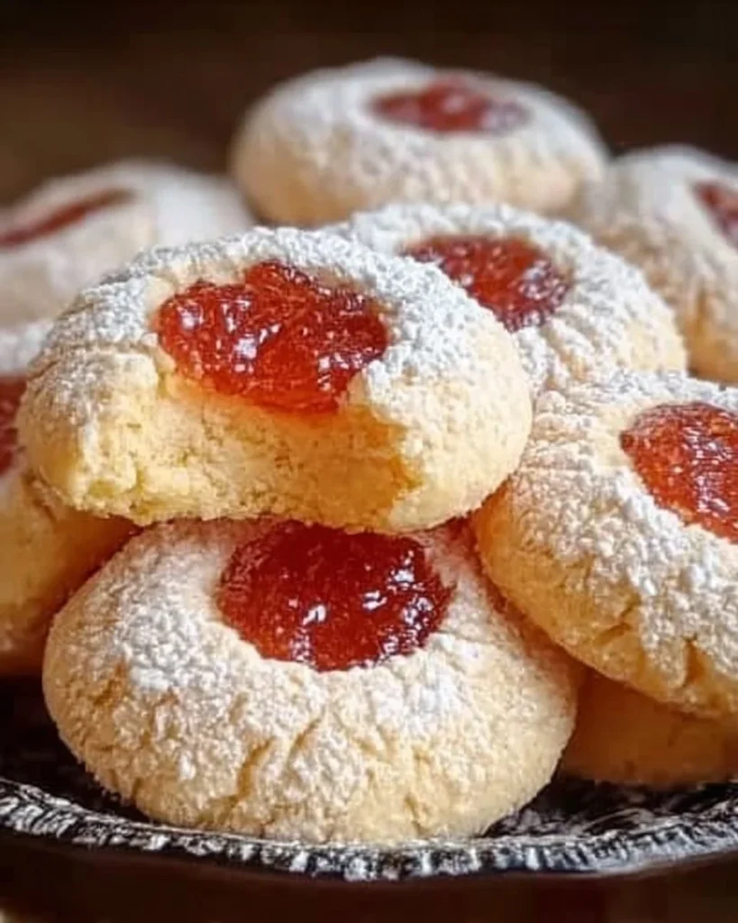 Engelsaugen Weihnachtsplätzchen mit Marmelade