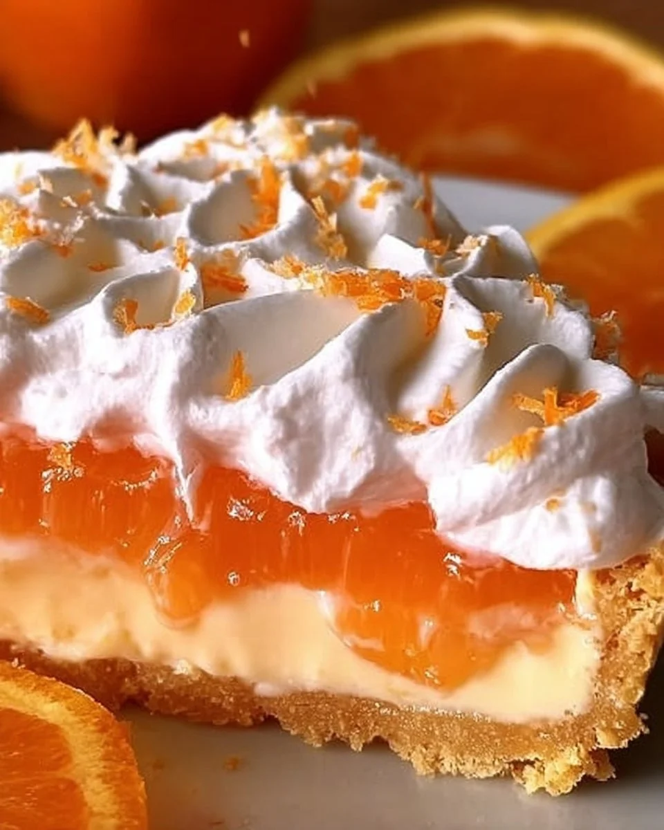 Frisch-sahnige Orangentarte im Creamsicle-Stil mit frischen Orangen