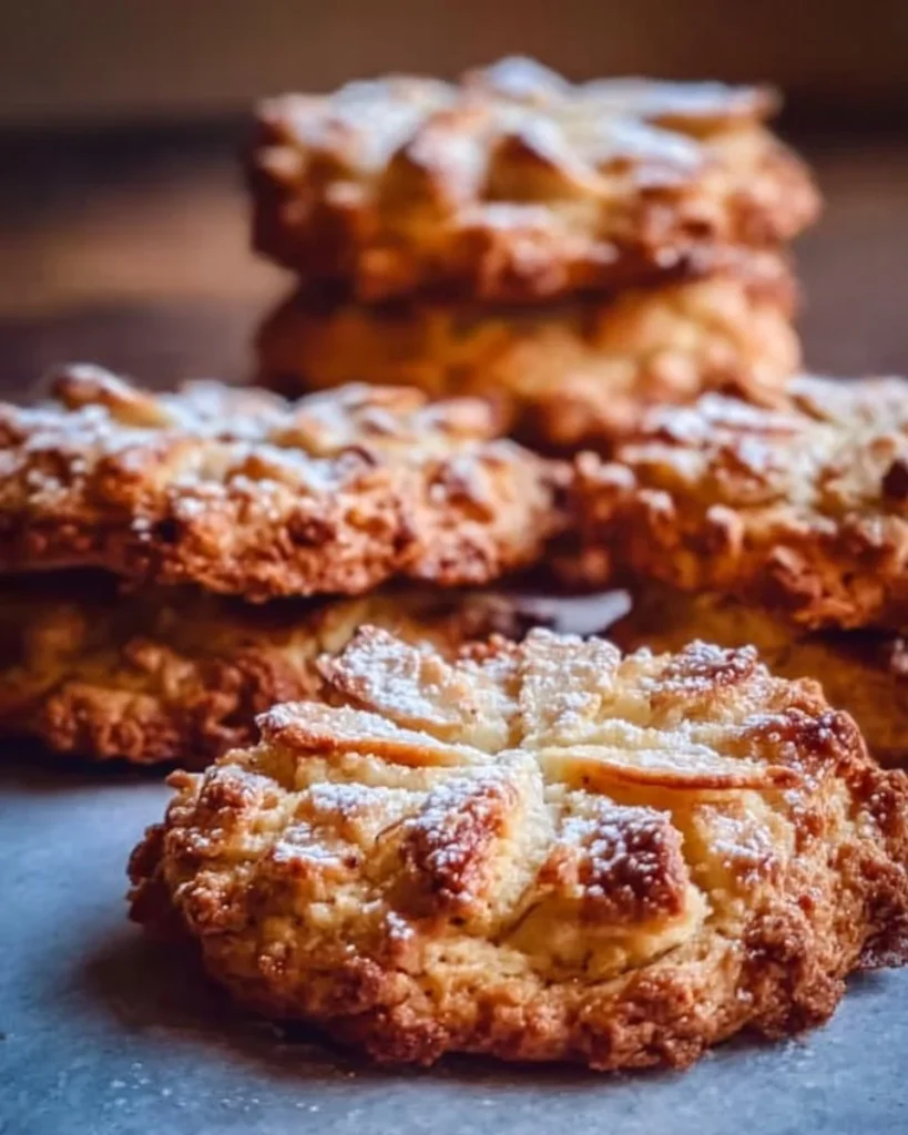Galletas de avena y manzana saludables recién horneadas.