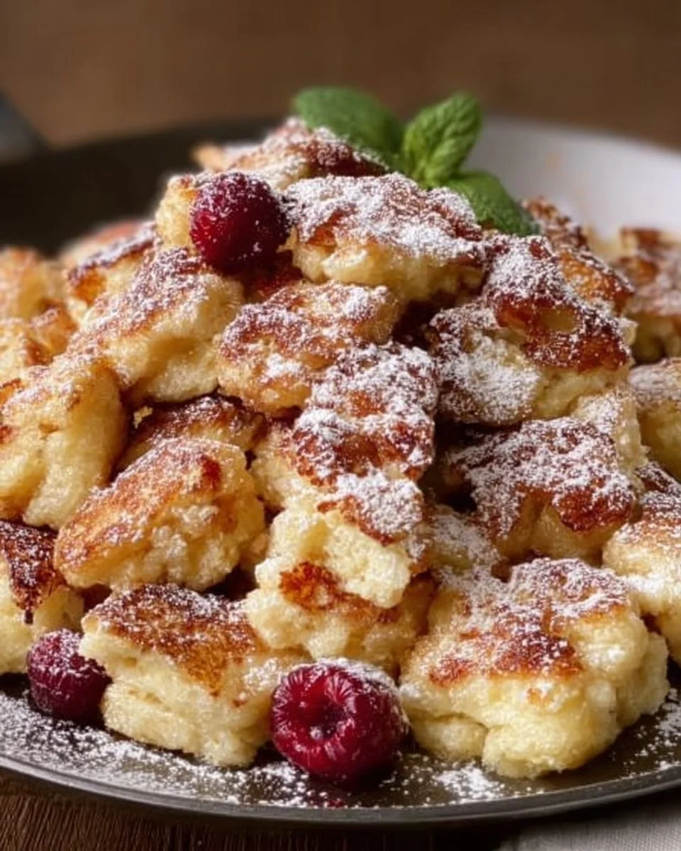 Kaiserschmarrn esponjoso preparado en Airfryer