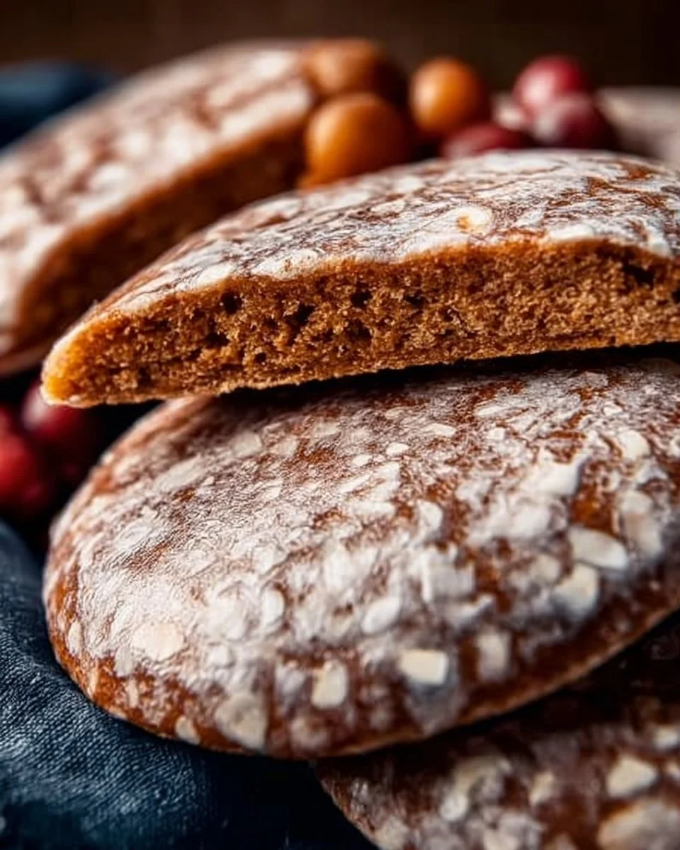 Lebkuchen, das klassische Weihnachtsgebäck aus Deutschland, auf einem dekorativen Teller.