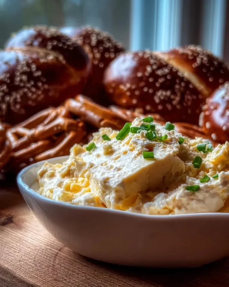 Delizierender Mainzer Spundekäs, ein würziger Käseaufstrich aus Rheinhessen