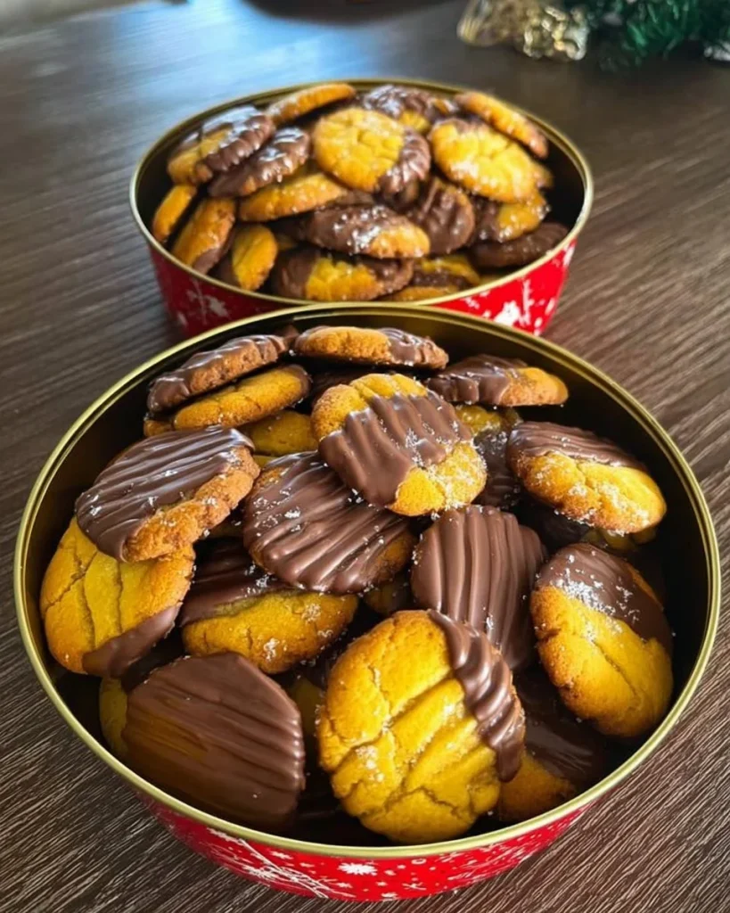 Leckere Pudding Plätzchen auf einem Teller