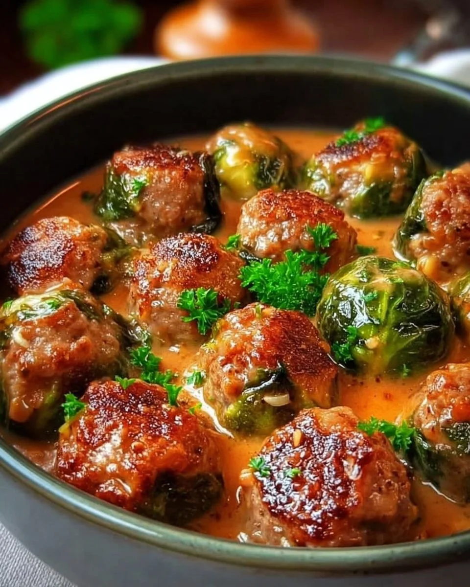 Rosenkohleintopf mit Hackbällchen – herzhaftes Rezept für kalte Tage