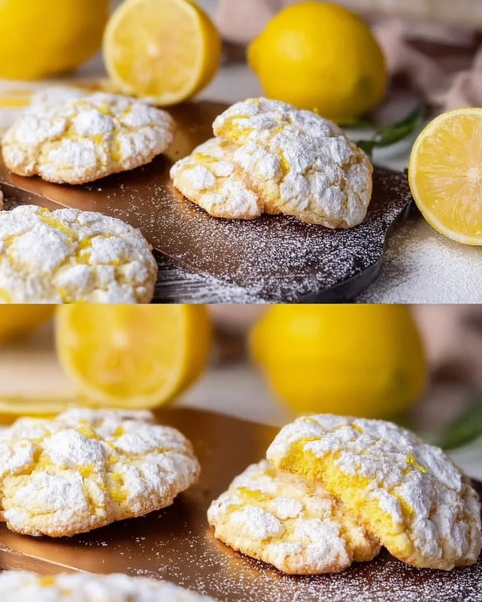 Frisch gebackene Zitronenkekse auf einem Teller