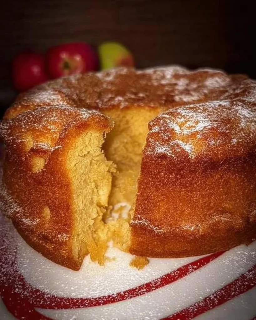 Apfelkuchenbasis Rezept von Großmutter, einfach und schnell zubereitet