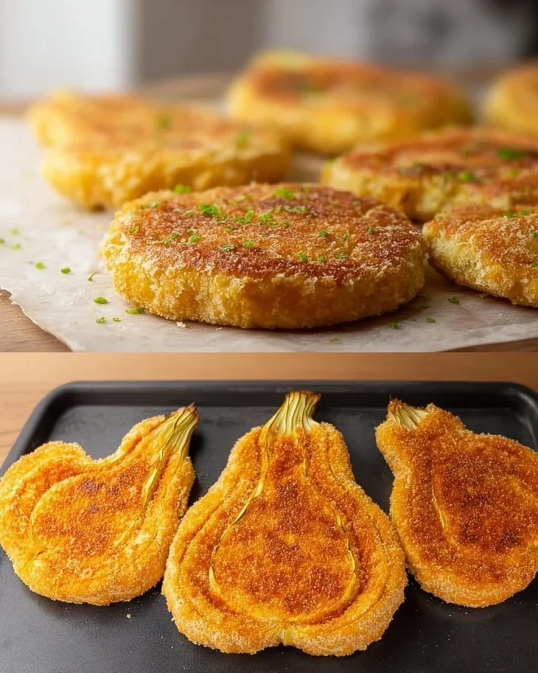 Fenchel-Cotolette auf einem Teller, garniert mit frischen Kräutern