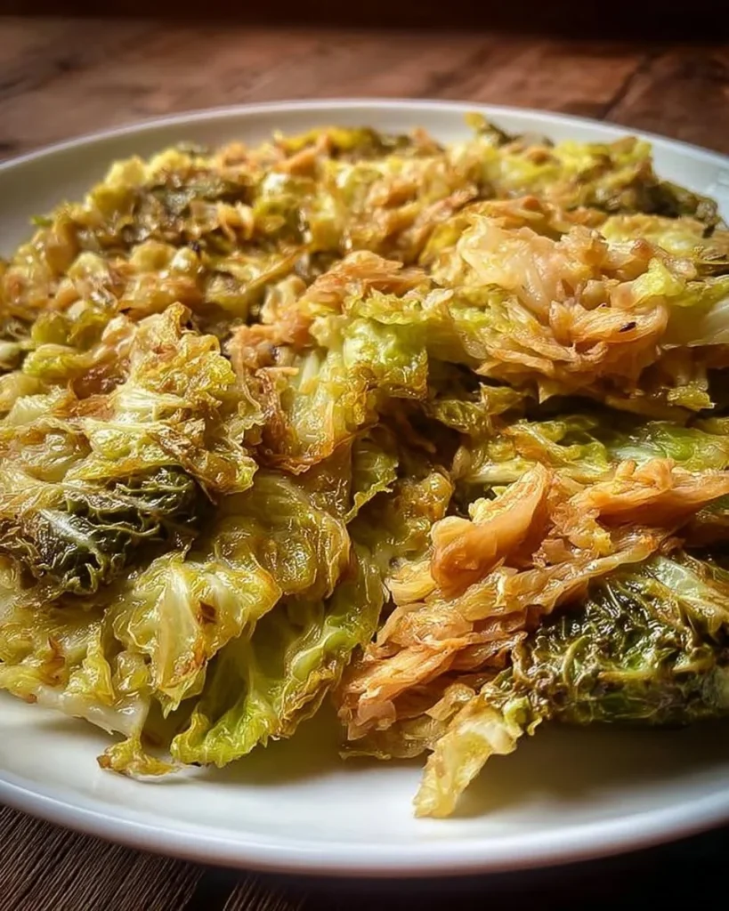 Geschmorte Kohlrabi mit Kräutern und Gewürzen auf einem Teller angerichtet