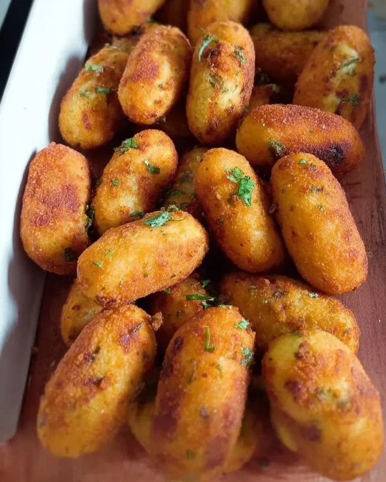 Eine Portion frisch zubereiteter Kartoffelklöße auf einem Teller.