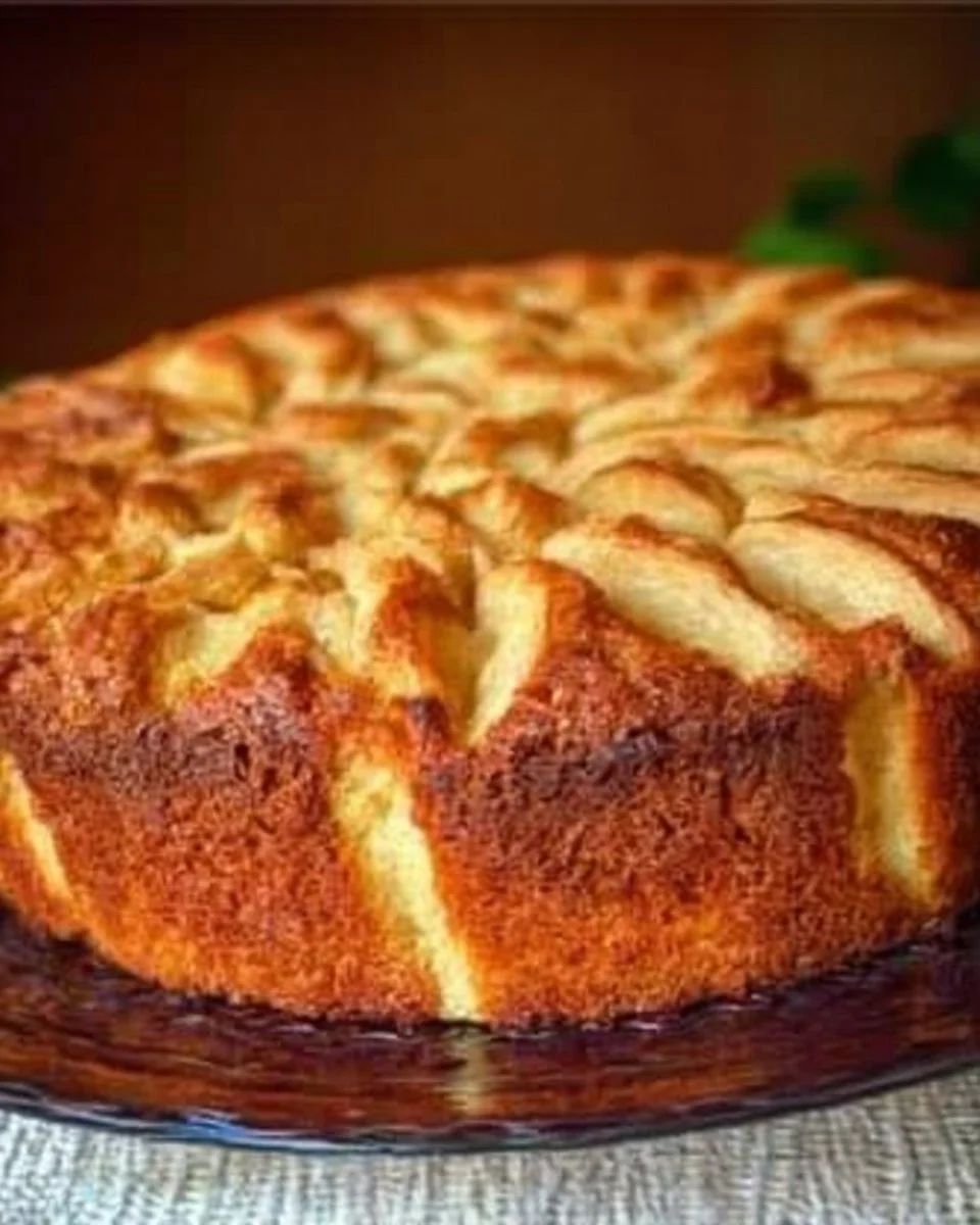 Softer Apfelkuchen mit saftigen Äpfeln und einem goldbraunen Teig