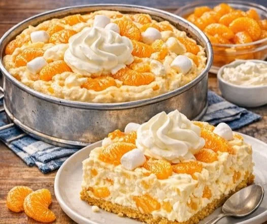 Erfrischendes Quark-Mandarinen-Dessert mit Obst und Quarkcreme