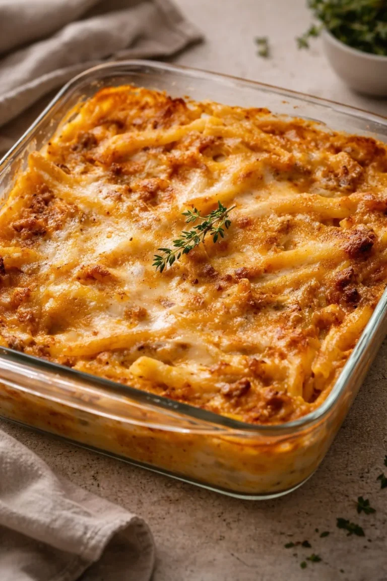 Caserecce mit Kürbis, Wurst und Provola, eine herzhafte Pasta-Mahlzeit