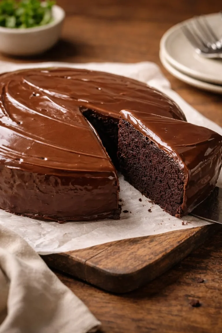 Einfache und schnelle Schokoladentorte mit Schokoladenglasur