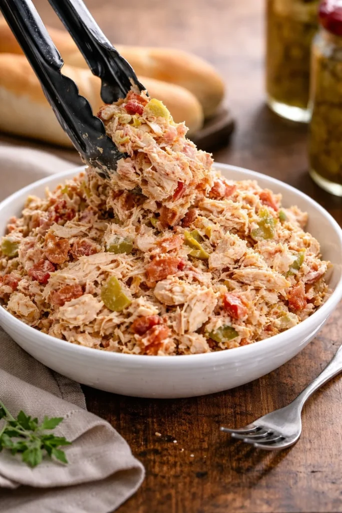 Verschiedene Nudelsalat-Varianten in einer Schüssel angereichert mit frischen Zutaten