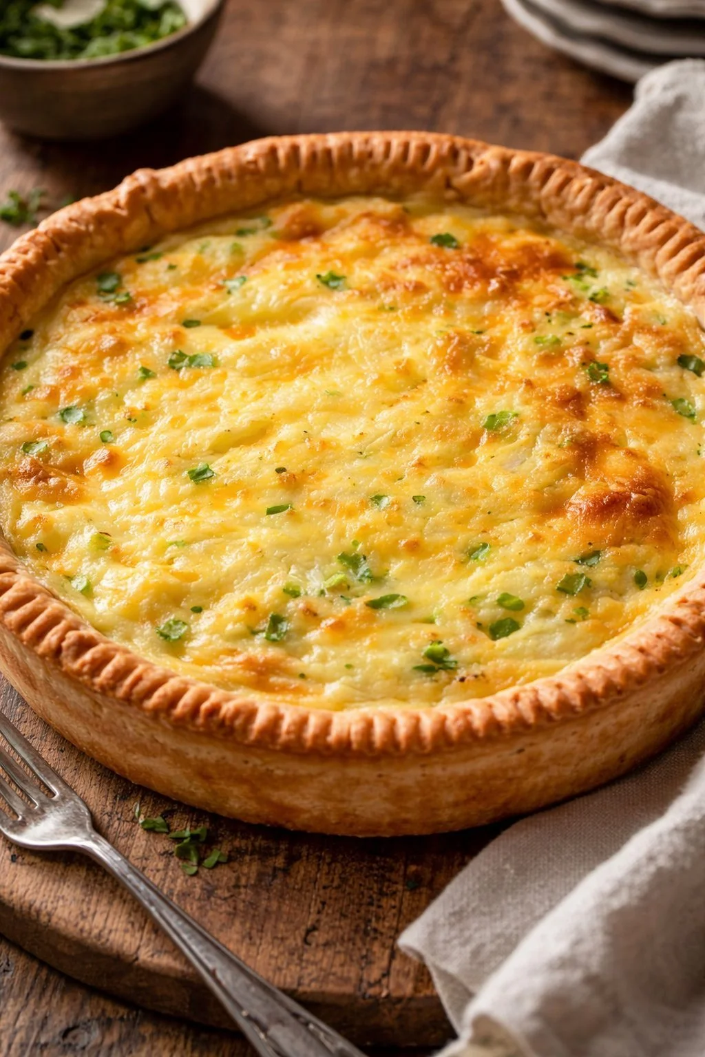 Ofenpasta mit frischen Zutaten und Käse überbacken