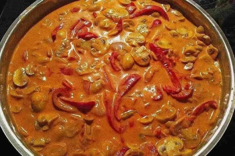 Leckeres Räuberfleisch Gericht auf einem Teller, ideal für jeden Tag