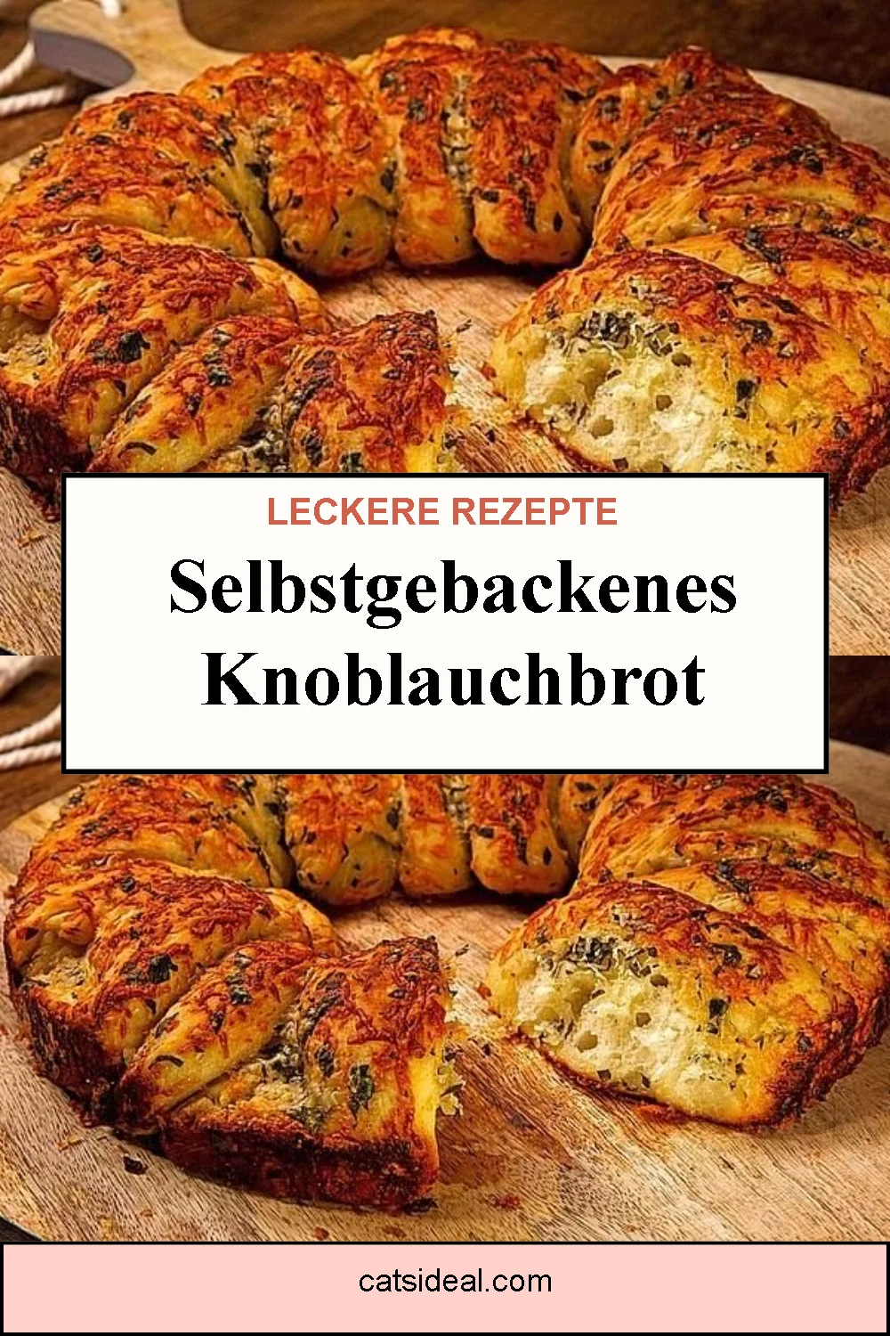 Selbstgebackenes Knoblauchbrot