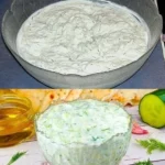 Hausgemachtes Tzatziki mit Joghurt, Gurken und Kräutern